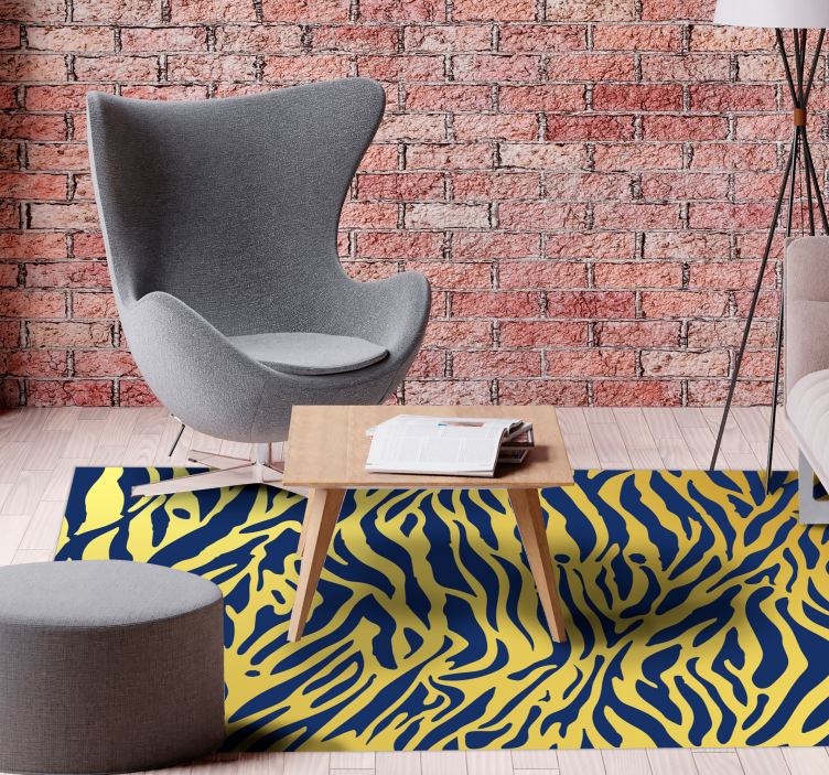 Zebra Stripe Concept animal print rug - TenStickers