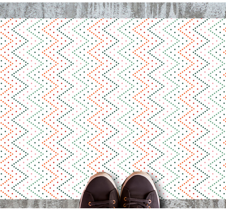 Zigzag Color Pattern ethnic rug - TenStickers