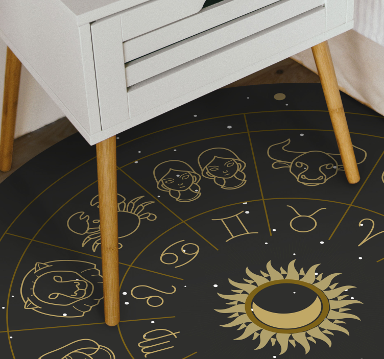 Zodiac Circle alphabet carpet - TenStickers