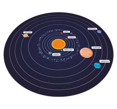 solar system bedroom carpet - TenStickers