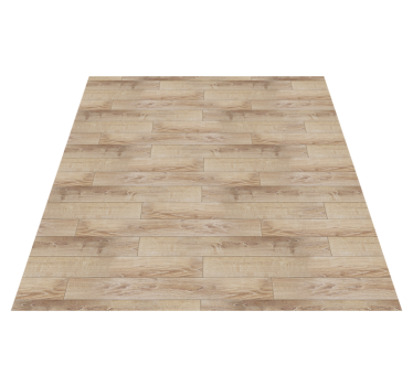 Beige parquet flooring wood effect rug - TenStickers
