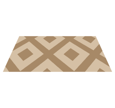 Beige fabric imitation bathroom mat - TenStickers