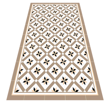 Hydraulic Brown kitchen mat - TenStickers