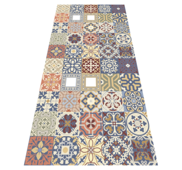 Multicolor hydraulic kitchen mat - TenStickers
