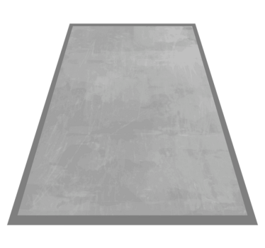 Smooth grey kitchen mat - TenStickers
