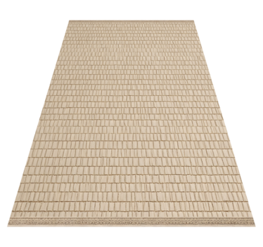 Woven rattan texture outdoor rug - TenStickers