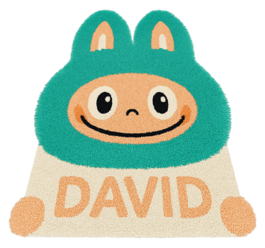 Custom turquoise Labubu  kids rug - TenStickers