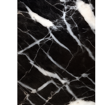 Black and white effect marble rug - TenStickers