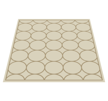 Sandy beige pattern kitchen vinyl mat - TenStickers