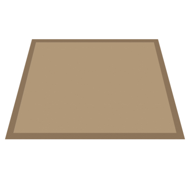 Plain Jute Look dining room rug - TenStickers