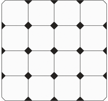 Checkered diamond print  kitchen vinyl mat - TenStickers