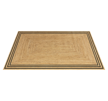 Natural jute texture kitchen vinyl mat - TenStickers