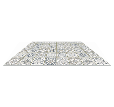 Living room rug moroccan tile runner - TenStickers