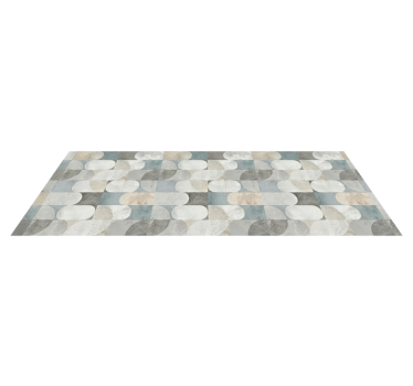 Kitchen vinyl mat modern pill mosaic design - TenStickers