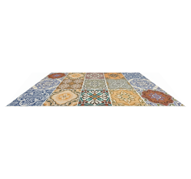 Kitchen vinyl mat eclectic mediterranean mosaic - TenStickers