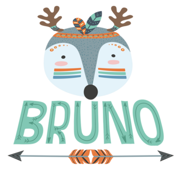Animal mat nordic deer personalized design - TenStickers