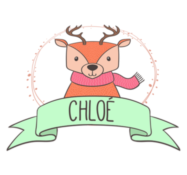 Baby deer personalized animal mat - TenStickers