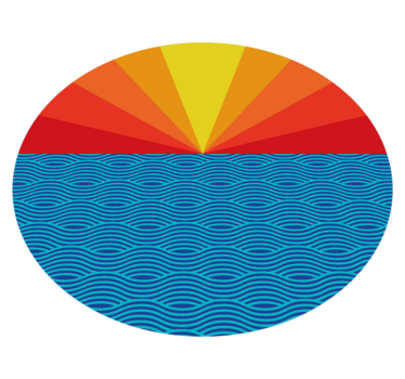Vintage sunset bedroom carpet - TenStickers