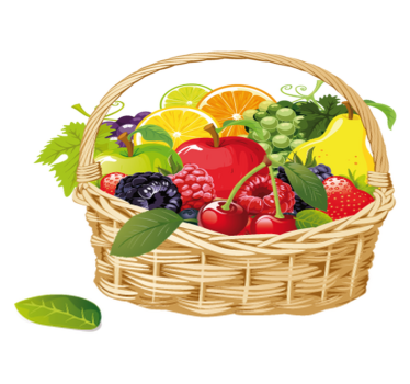 Kitchen vinyl mat fruit basket design - TenStickers