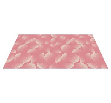 Pastel half circles dining room rug - TenStickers