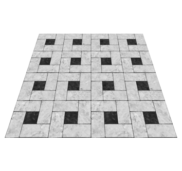 Dining room rug vinyl tile piece - TenStickers