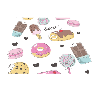 Delicious desserts kitchen vinyl mat - TenStickers