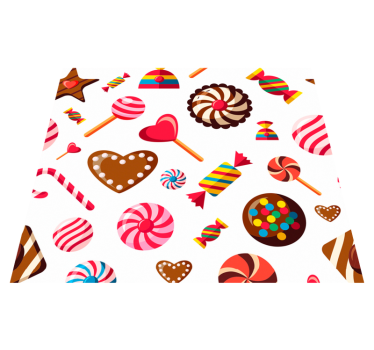 Kitchen vinyl mat in sweet mosaic design - TenStickers