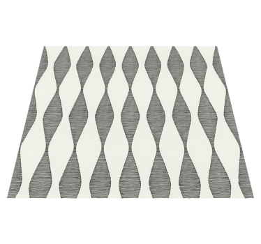 Rabaul ikat beige pattern kitchen vinyl mat - TenStickers