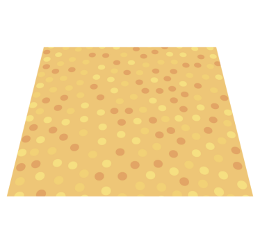 Kitchen vinyl mat orange circles wallpaper - TenStickers