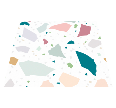 Kitchen vinyl mat with mediterranean terrazzo design - TenStickers
