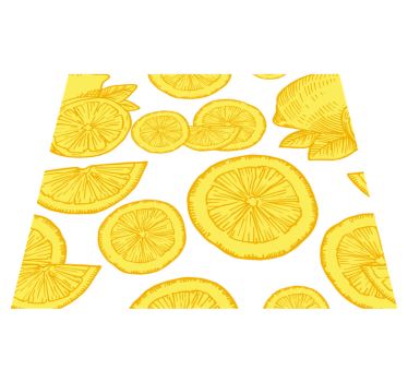 Kitchen vinyl mat orange and lemon design - TenStickers