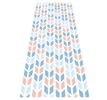 Kitchen vinyl mat with nordic vertical arrows - TenStickers