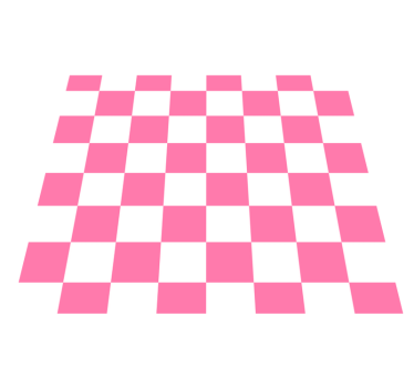 Pink checked kitchen vinyl mat - TenStickers