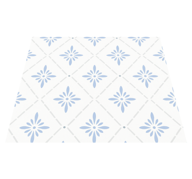 Kitchen vinyl mat blue diamond pattern - TenStickers