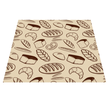 Bakery seamless kitchen vinyl mat - TenStickers