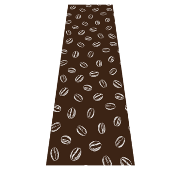 Kitchen vinyl mat coffee beans pattern - TenStickers