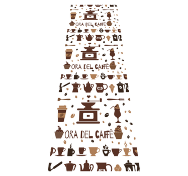 Kitchen vinyl mat coffee break - TenStickers