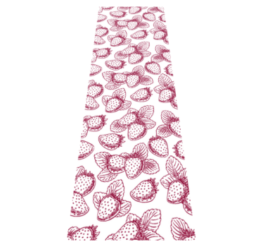 Kitchen vinyl mat with cute seamless strawberry pattern - TenStickers