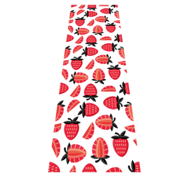 Kitchen vinyl mat with realistic red strawberries pattern - TenStickers