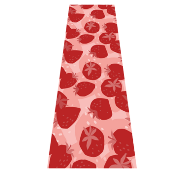 Kitchen vinyl mat with abstract seamless red strawberries - TenStickers