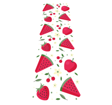 Kitchen vinyl mat with assorted fruit designs - TenStickers