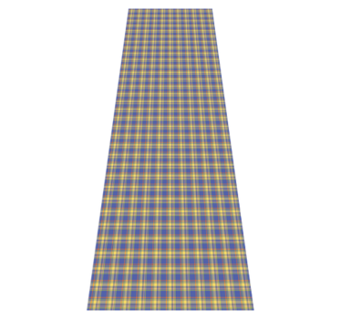 Kitchen vinyl mat in blue check tartan pattern - TenStickers