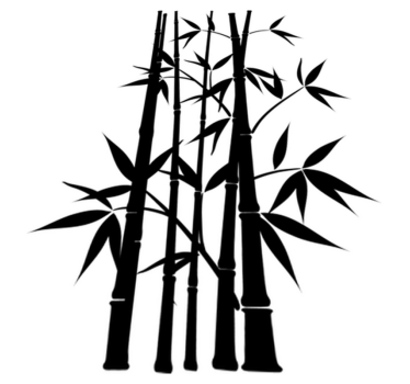 Bathroom mat bamboo plant bathroom decor adhesive - TenStickers