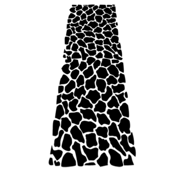 Giraffe print bathroom mat - TenStickers