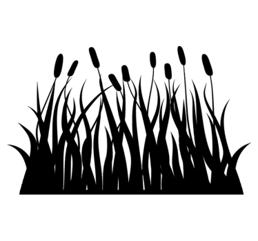 Monochrome juncos bathroom mat - TenStickers