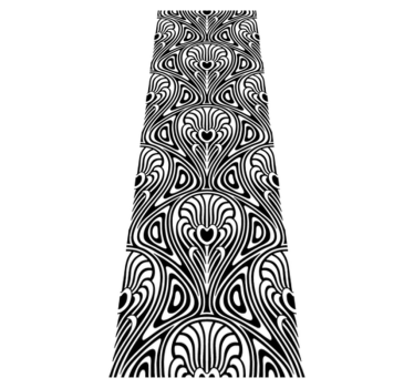 Art nouveau decorative vinyl bathroom mat - TenStickers