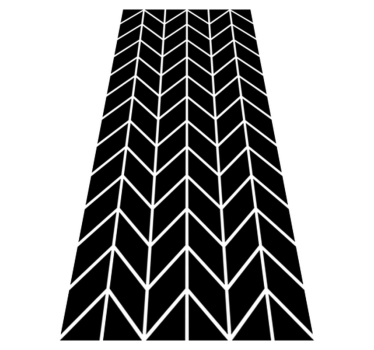 Geometric arrows bathroom mat - TenStickers