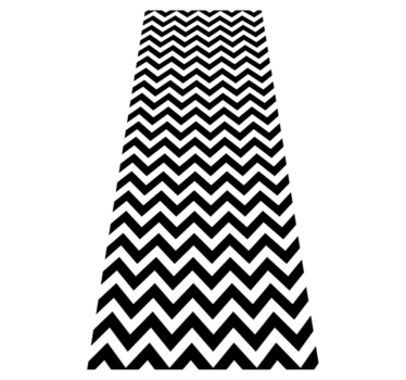 Bathroom mat with triangle lines design - TenStickers