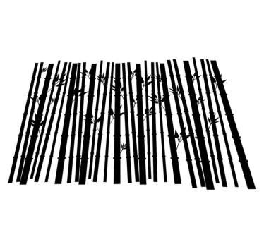 Bamboo plants bathroom mat - TenStickers
