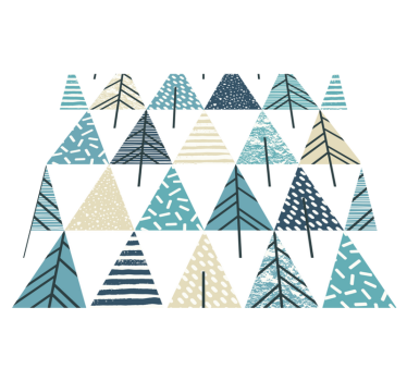 Bedroom carpet with nordic design pattern - TenStickers